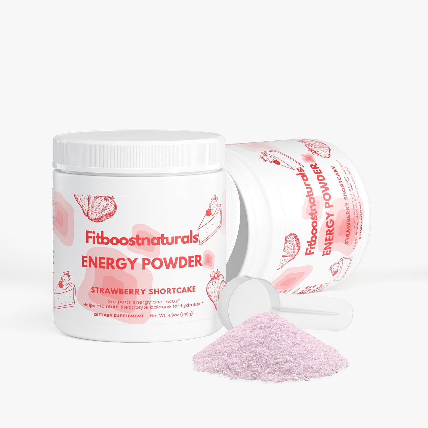 Energy Powder (Strawberry Shortcake)
