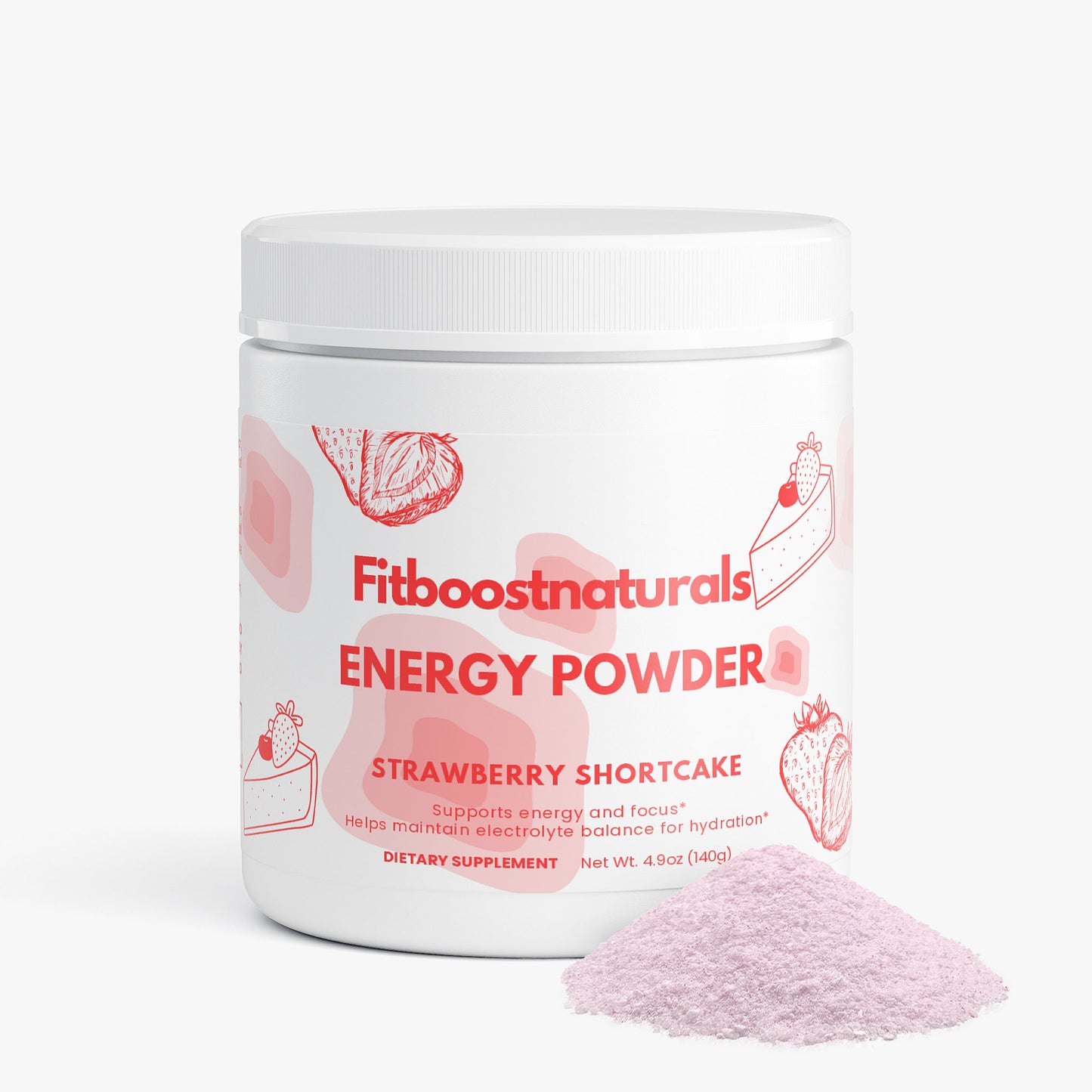 Energy Powder (Strawberry Shortcake)